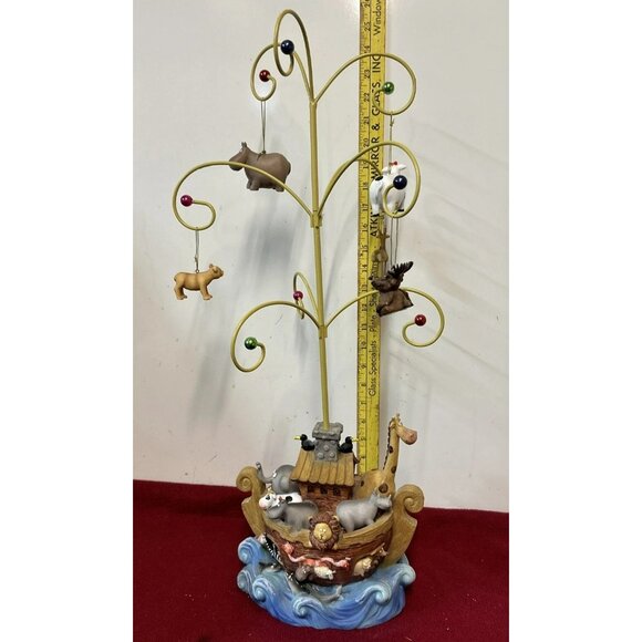Member's Mark 24"Noah's Ark Christmas Tree 5 Hand Finished Animal Ornaments - Picture 1 of 12